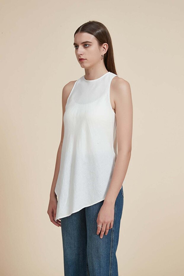Solid Sleeveless Top - 6