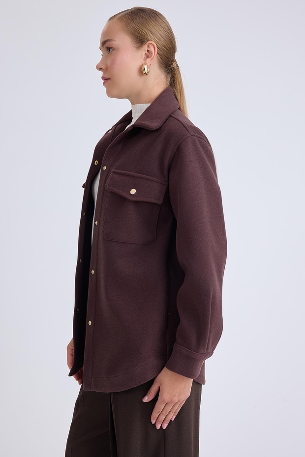 سترة كاشي بجيوب منخفضة عند الكتفين - 3