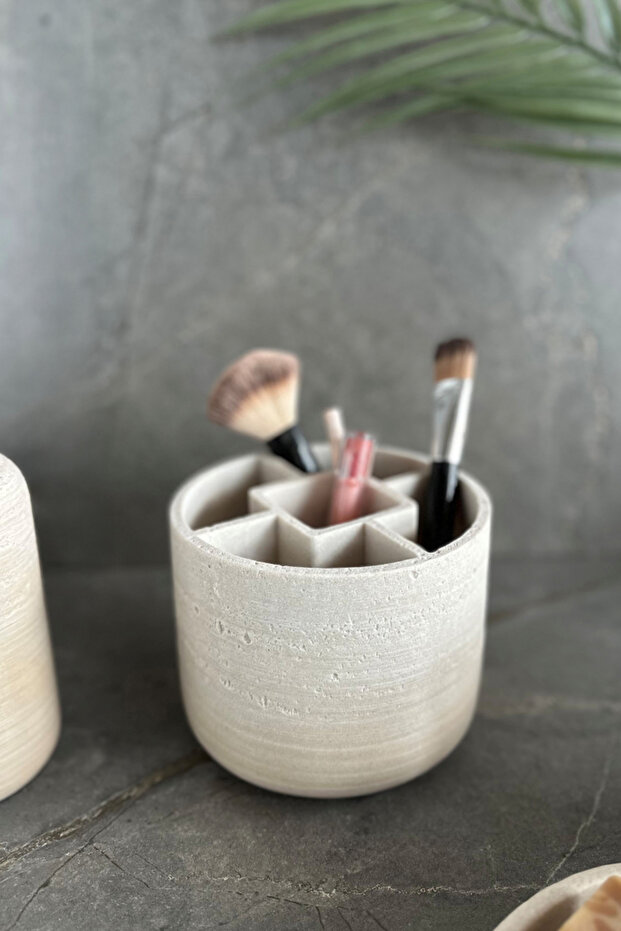 Charm Banyo Seti 5 Parça - Bej - 8