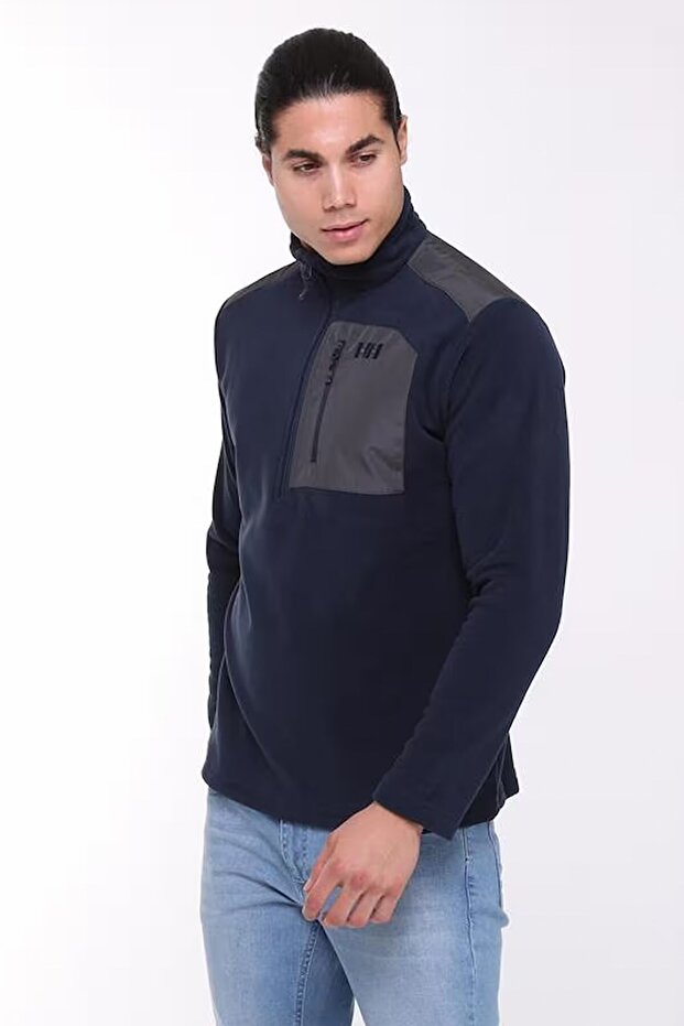 Erkek Block Polar Sweatshirt - 2
