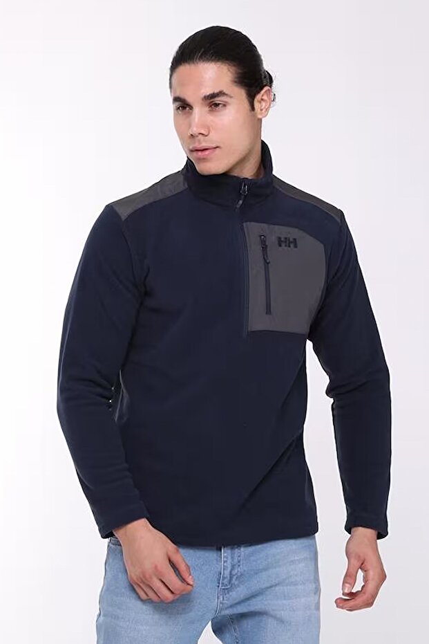 Erkek Block Polar Sweatshirt - 1