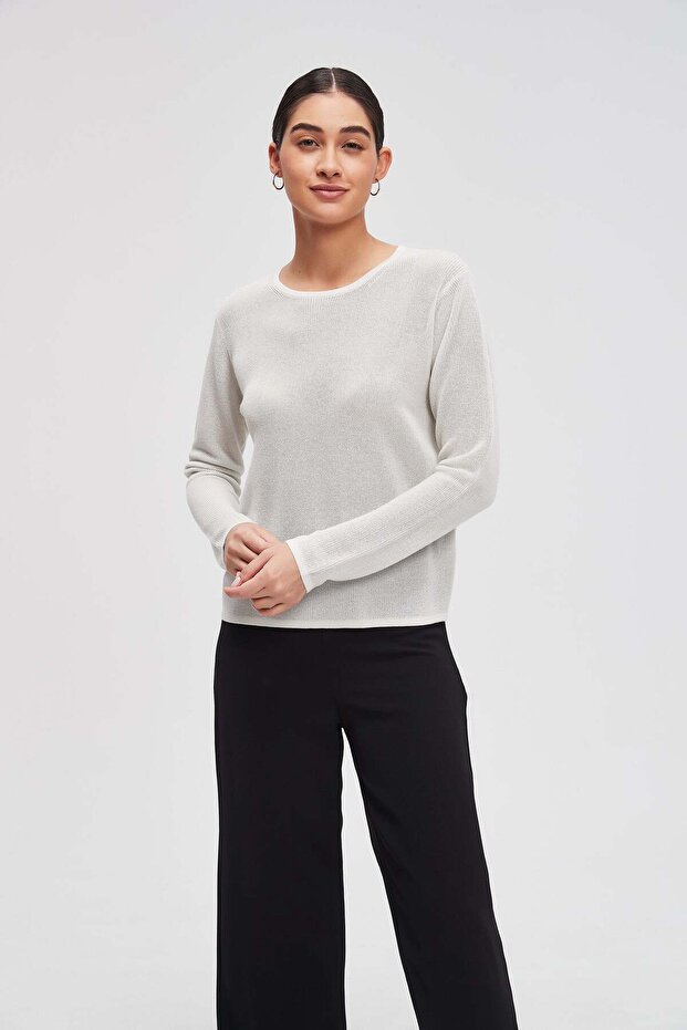 Solid Long-Sleeve Top - 1