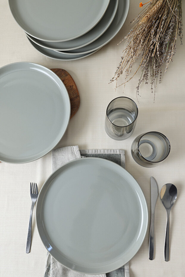 Gri Hitit Servis Tabağı 28 Cm 6 Adet 616 - 2