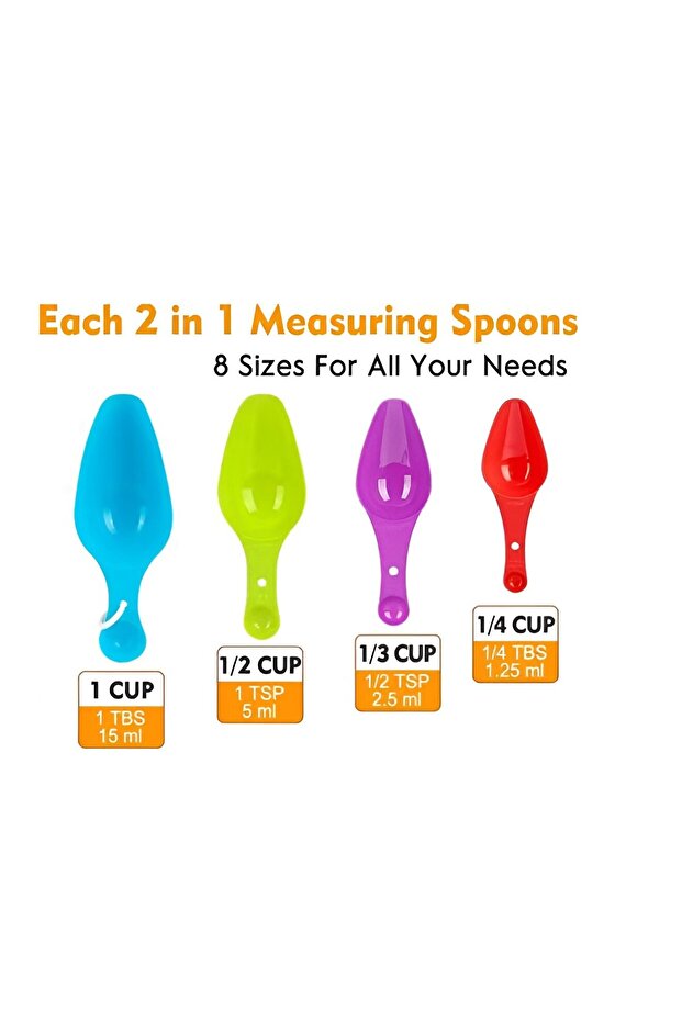 Storage Box Set, Flippy, 7 Containers, 10 Reusable Labels, 4 Spoons, BPA Free, Transparent - 2
