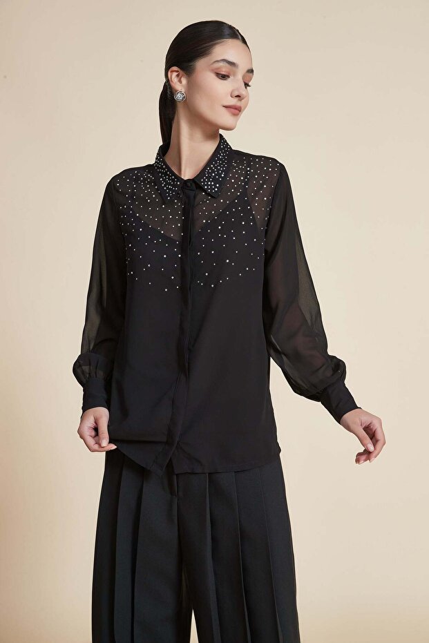 Solid Long-Sleeve Top - 1