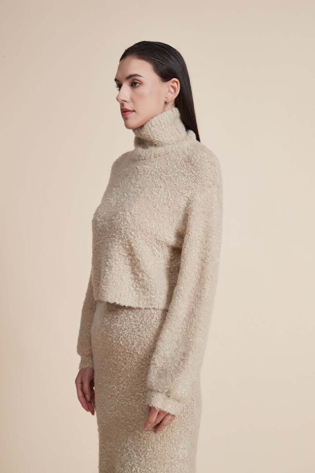 Solid Turtleneck Long-Sleeve Top - 2