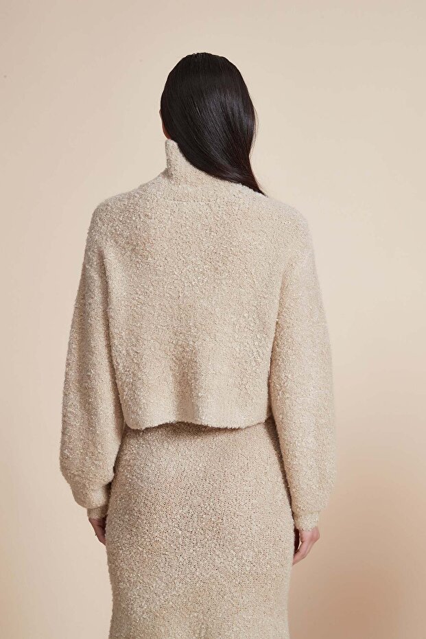 Solid Turtleneck Long-Sleeve Top - 6