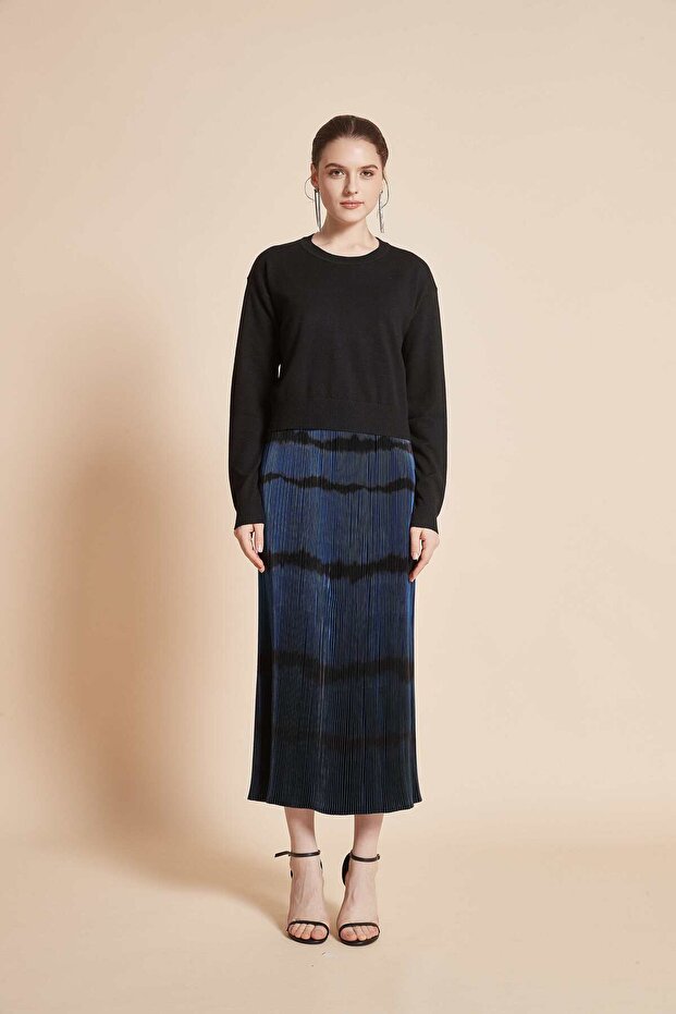 بلوزة سادة بأكمام طويلة - 3