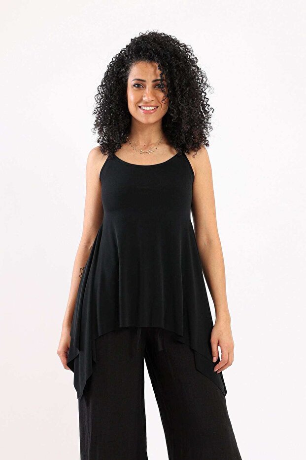 بلوزة طويلة سادة - 1