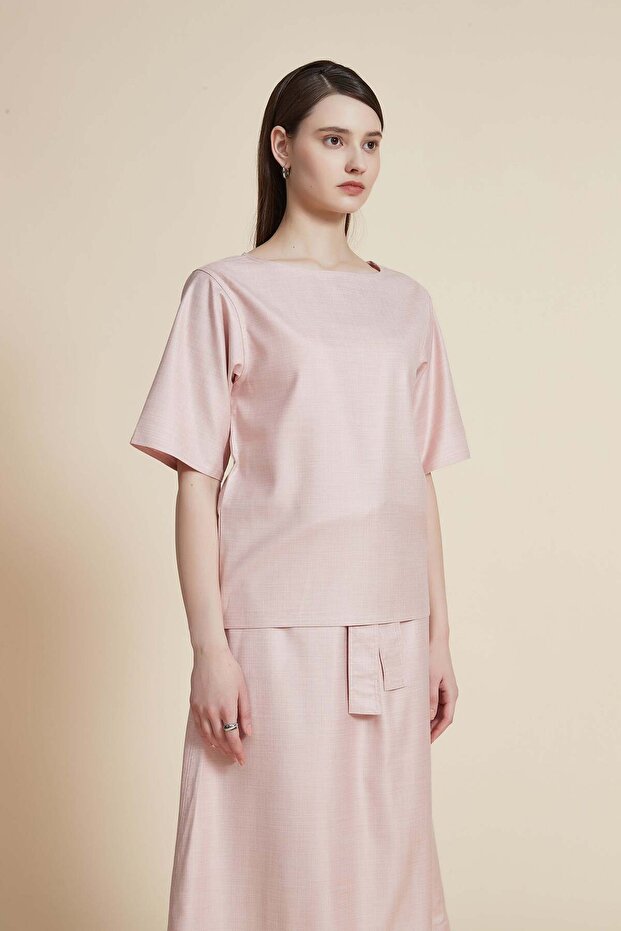 Solid Short-Sleeve Top - 4