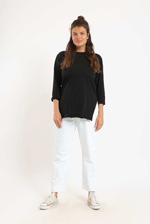 Solid Long-Sleeve Top - 1