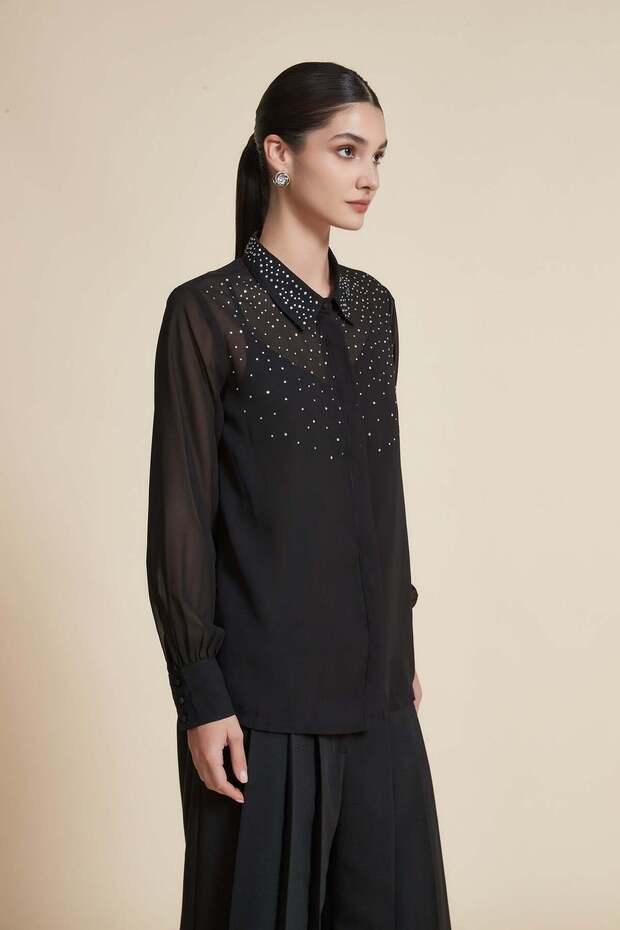 Solid Long-Sleeve Top - 3