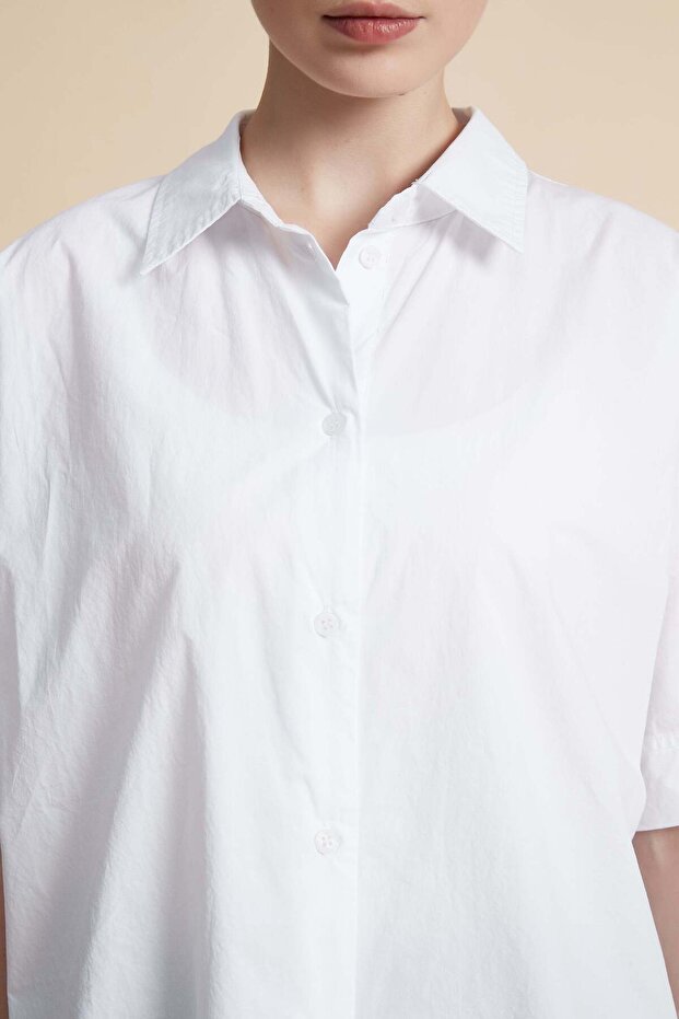 Solid Half-Sleeve Top - 4