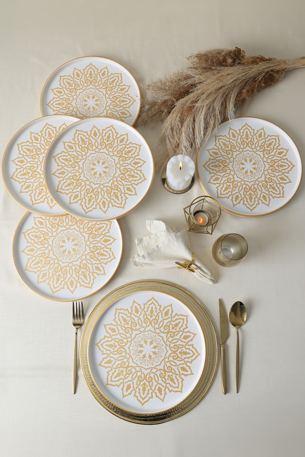 Topkapı Stackable Servis Tabağı 27 Cm 6 Adet - 5