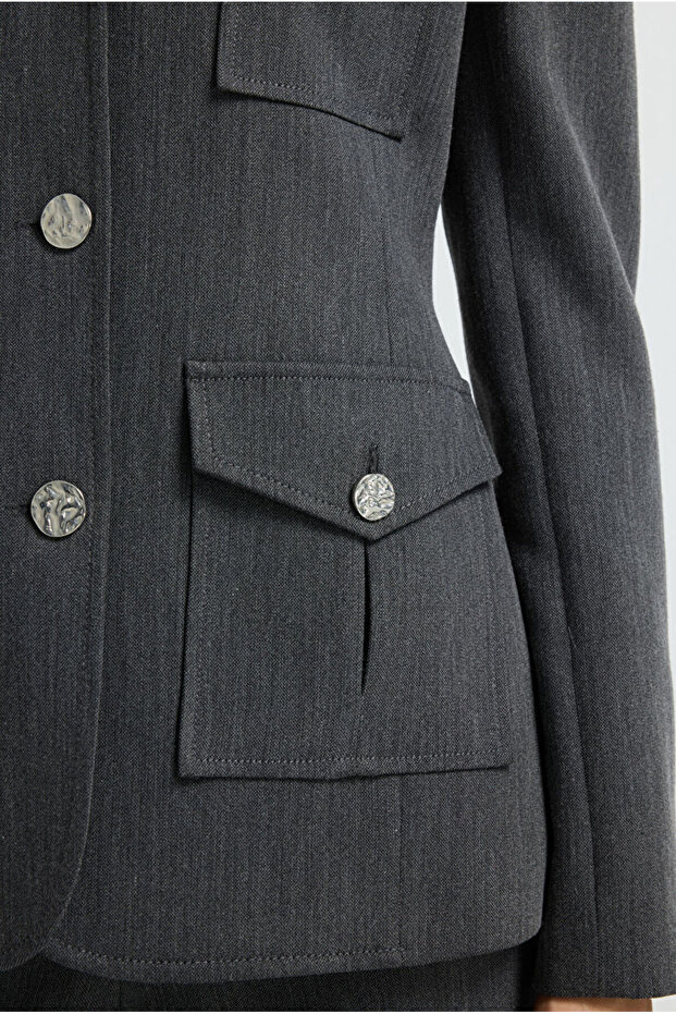 Cep Detaylı Ceket - 6