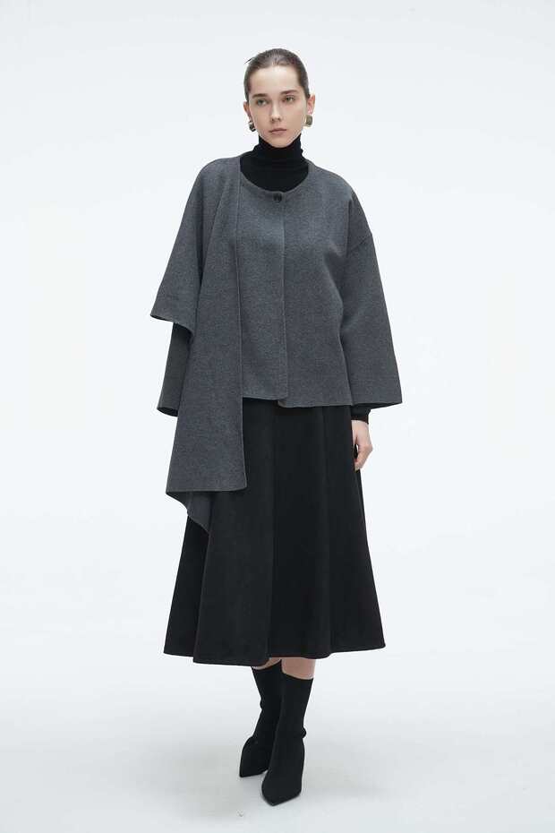 Solid Long-Sleeve Top with Flutter Sleeves - 5