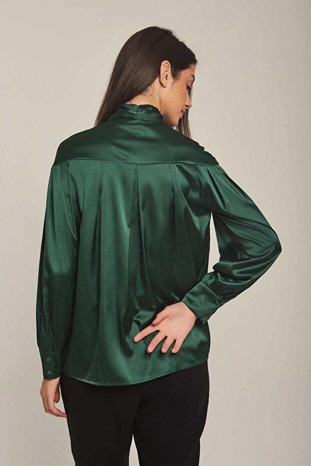 Solid Bow-Neck Top - 5