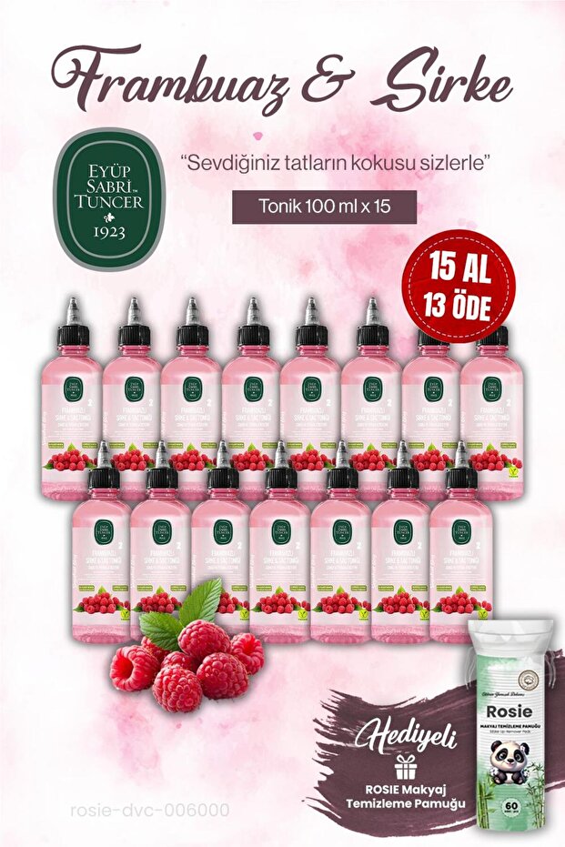 Buy 15 Pay for 13 Est Raspberry Vinegar Tonic 100 Ml, Rosie Makeup Cotton