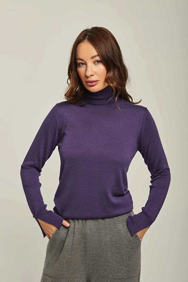 بلوزة سادة بأكمام طويلة - 1