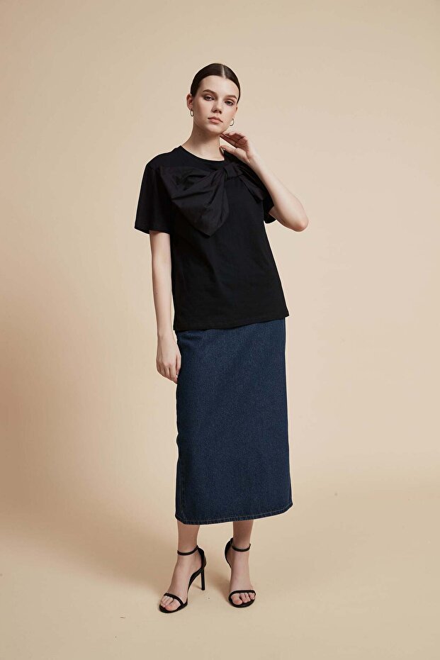 Solid Half-Sleeve Top - 6