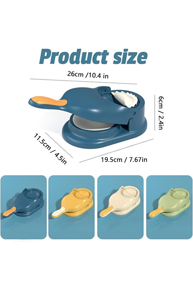 Dumpling Maker Press, 2 in 1 Dumpling Empanada Maker Machine - Random Color - 2