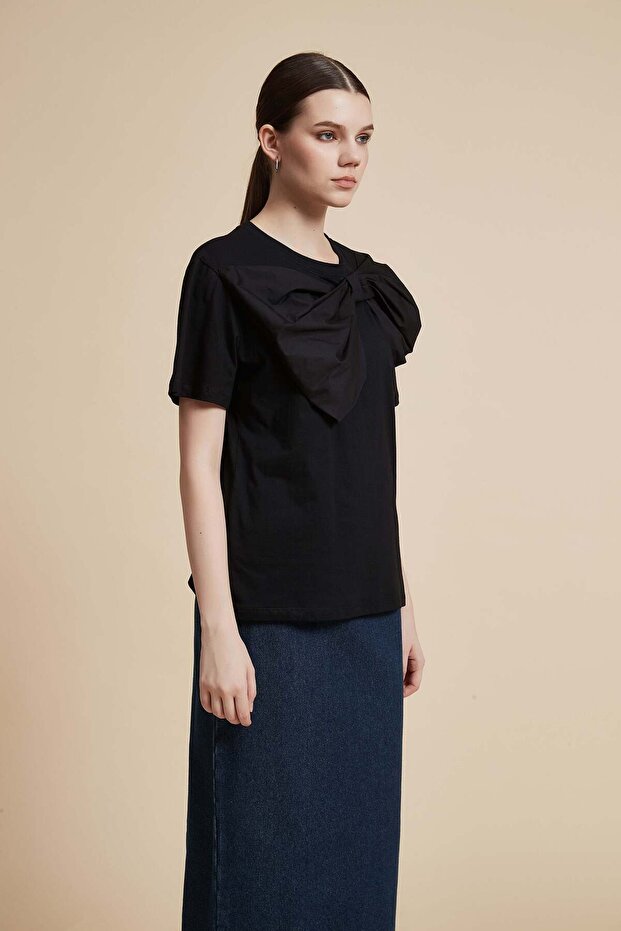 Solid Half-Sleeve Top - 3