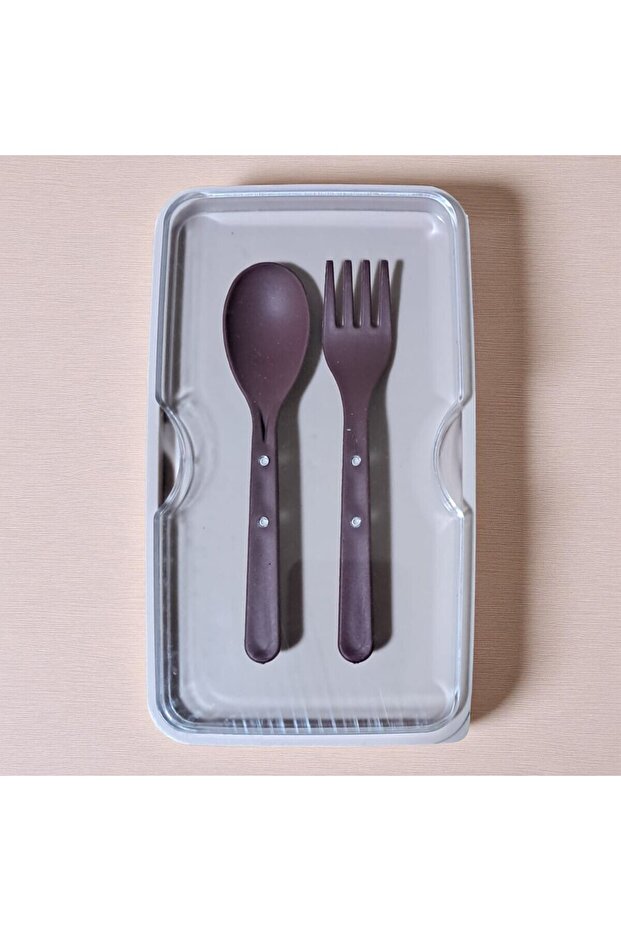 حاوية غداء مستطيلة ذات طبقتين - حاوية تخزين - صندوق غداء - 2