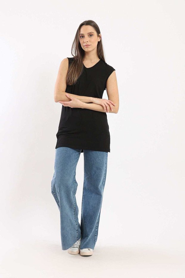 Solid Long-Sleeve Top