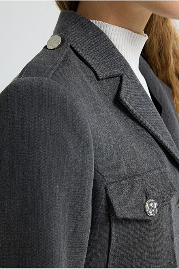 Cep Detaylı Ceket - 5