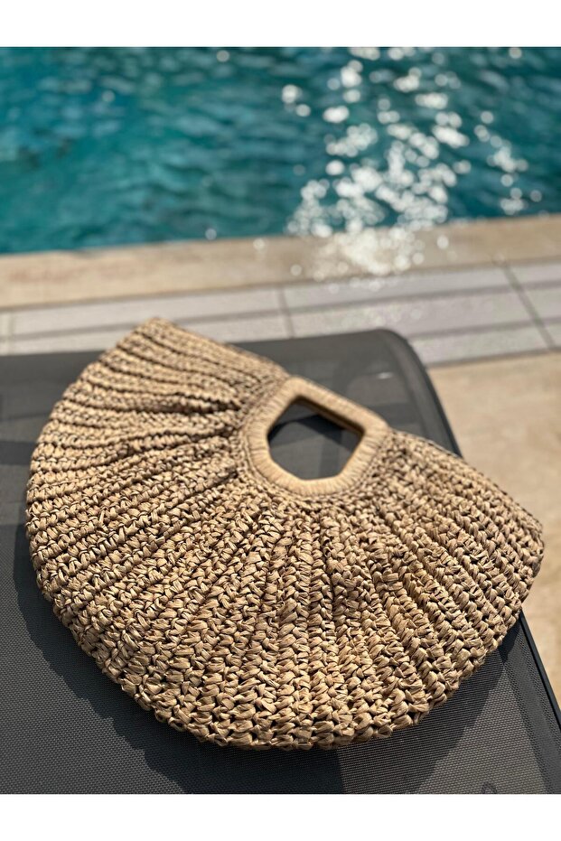 Solea Model Wicker Beach Bag