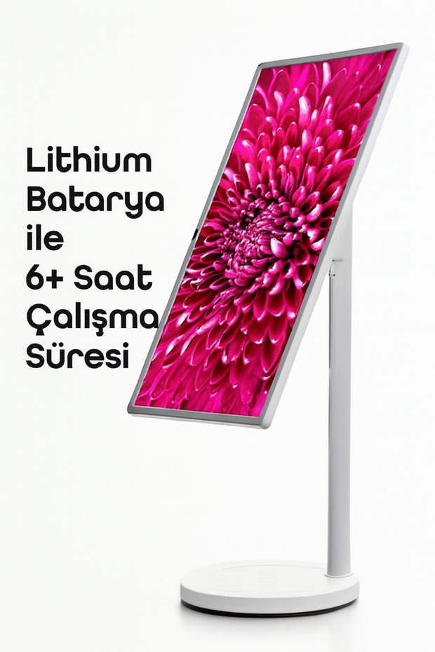 32'' Android Taşınabilir Şarjlı Akıllı Led Ekran Ayaklı Akıllı Monitör IPS Ekran - 6