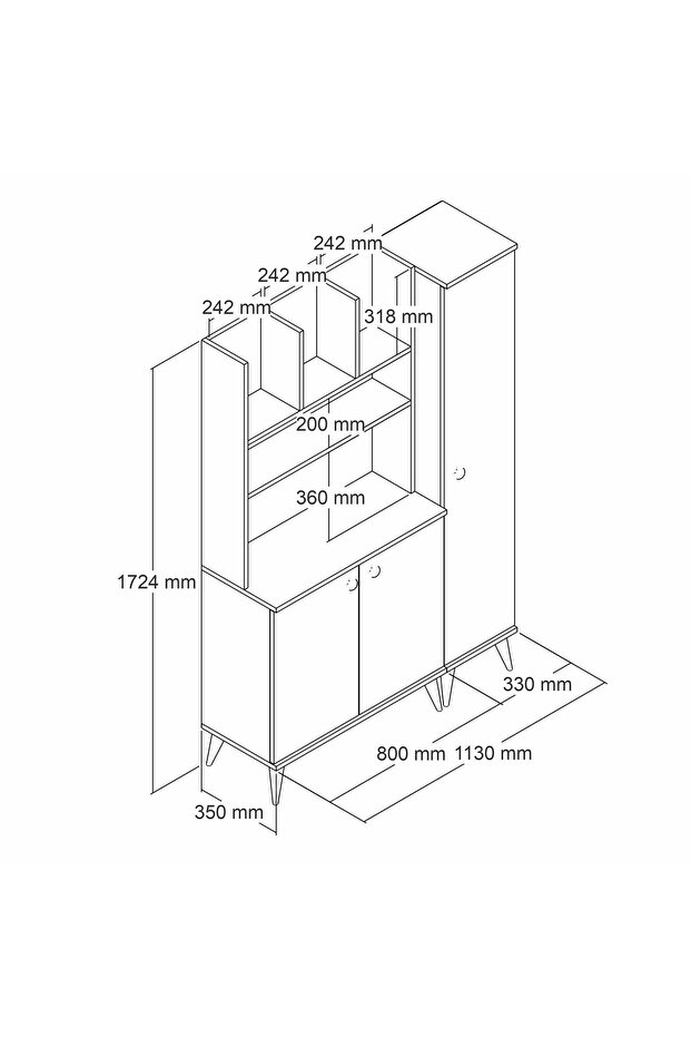 Modern Ahşap Tasarım Dolaplı Kahve Köşesi - 4