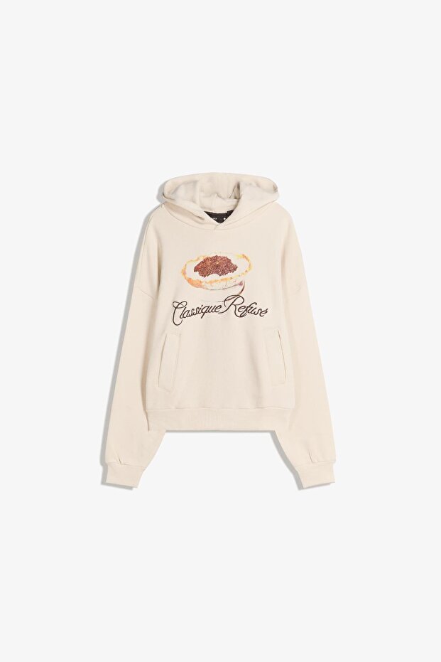 Baskılı işlemeli kapüşonlu sweatshirt - 2