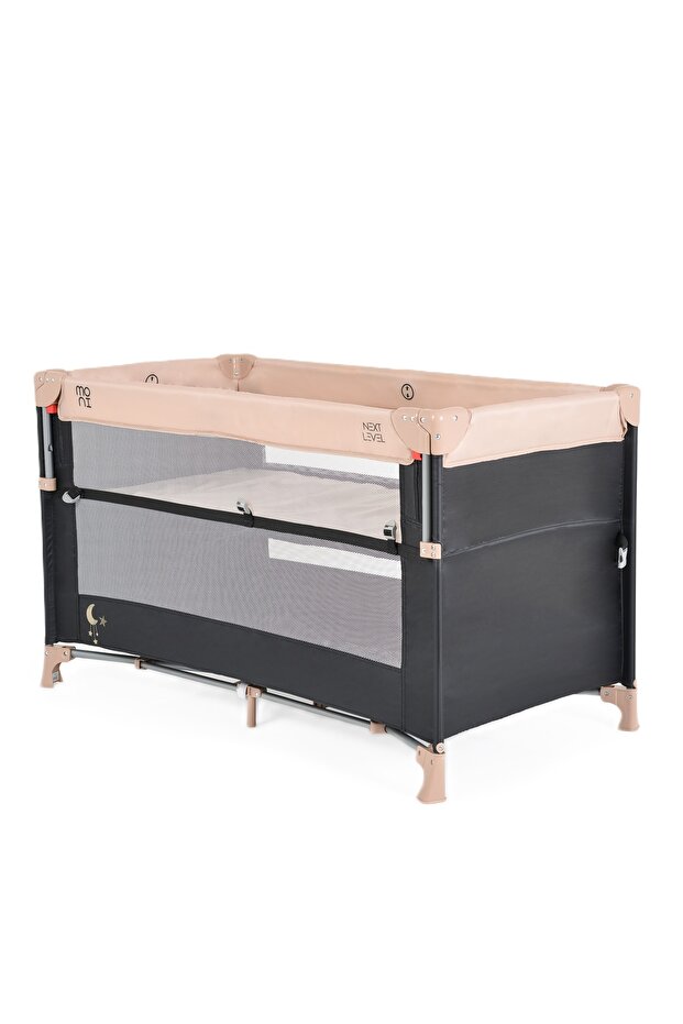 Next Level foldable co-sleeper crib with two height levels and sliding side - 3