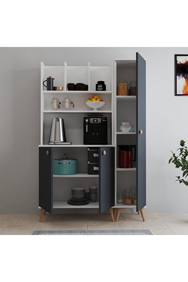 Modern Ahşap Tasarım Dolaplı Kahve Köşesi - 3