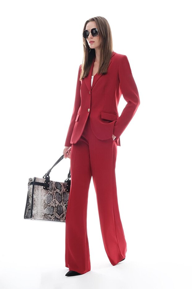 Gold Düğmeli Şık Ceket - 2