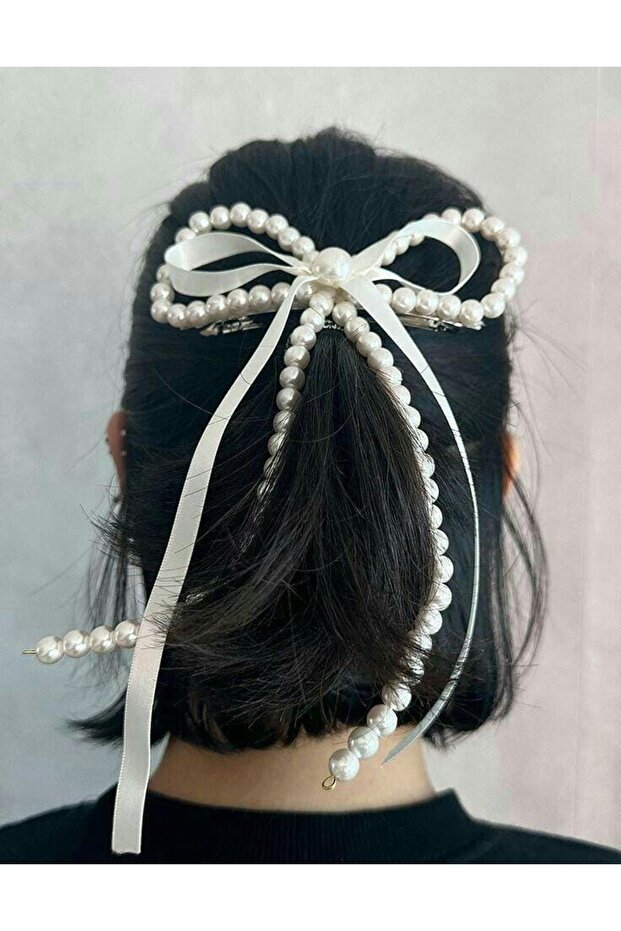 Large Bowknot Buckle with Pearls