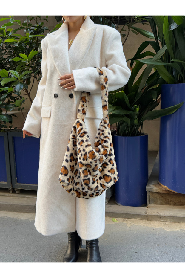 Premium Large Size Leopard Pattern Soft Handle Bag - 3