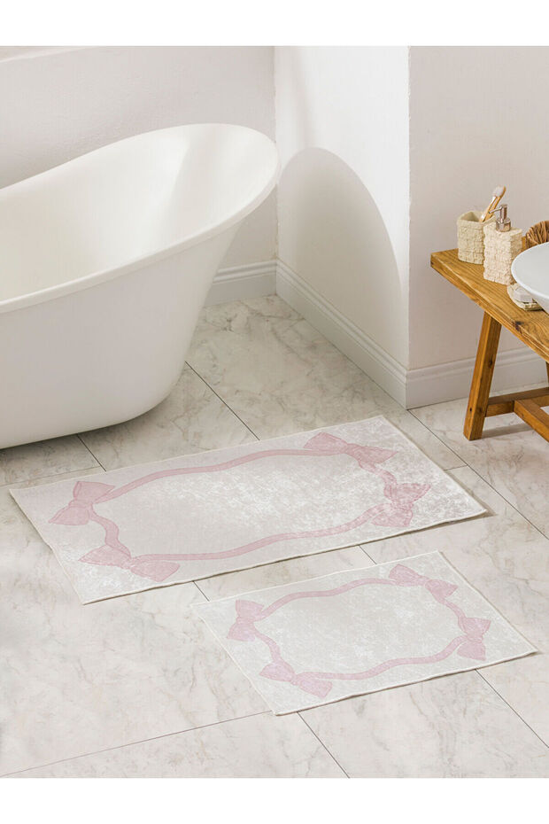 Mixed Patterned Bath Mat Set of 2 - 1