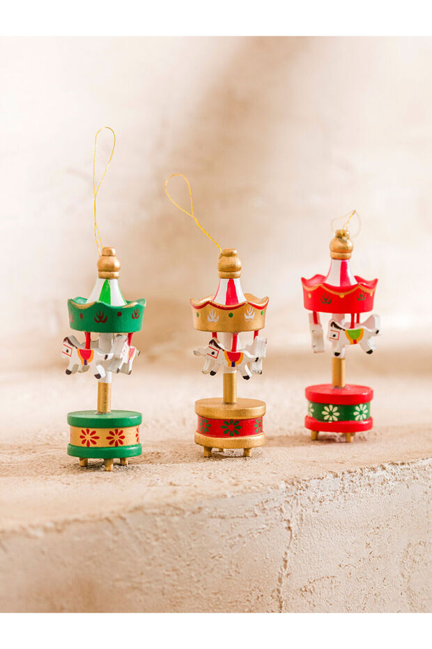 Karişik Yılbaşı Ağaç Süsü 3'lü - 2