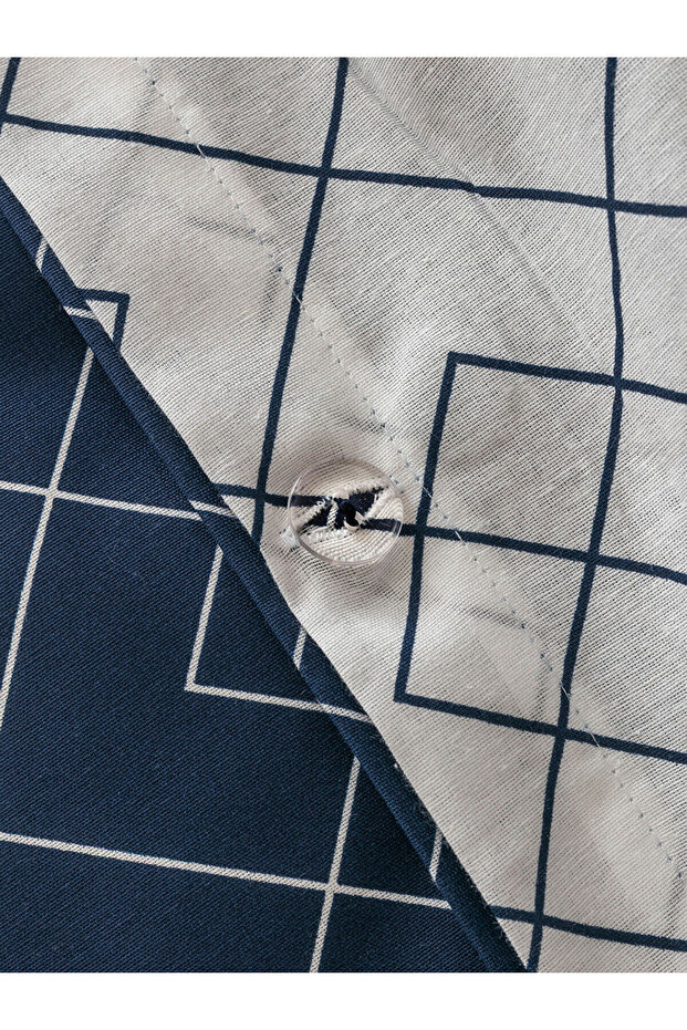 Karişik Çizgi Desenli Çift Kişilik Nevresim Seti - 6