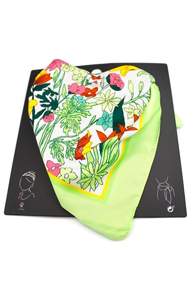 وشاح منقوش - متعدد الألوان - 2