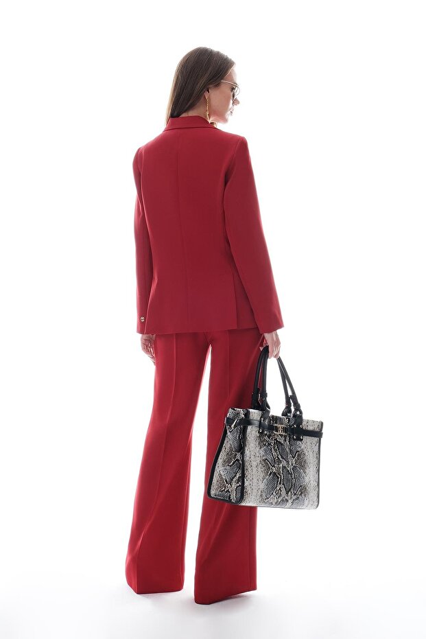 Gold Düğmeli Şık Ceket - 3