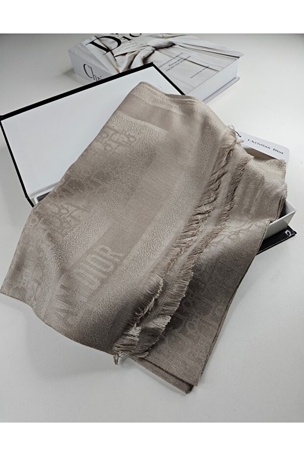 CD Desen A Kalite Kaşmir İpek Şal Silk Scrafs Shawl Hijab - 5