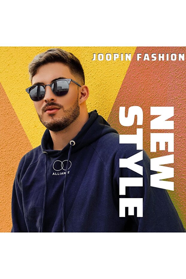 Polarized Semi Rimless Sunglasses Men Women, Classic Half Frame Sun Glasses UV Protection