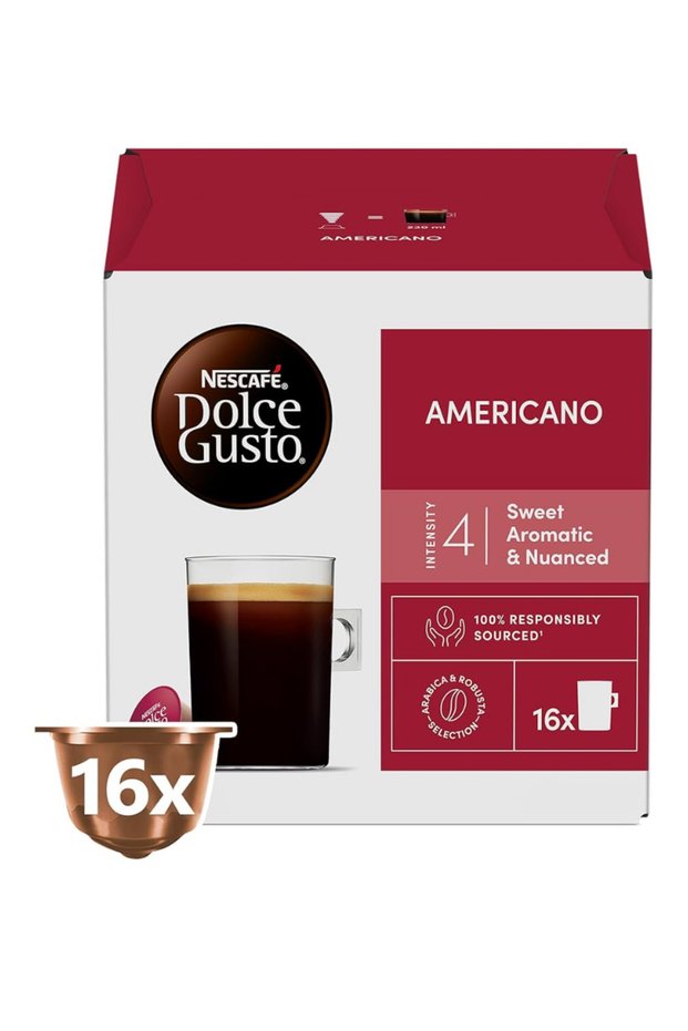 NESCAFÉ DOLCE GUSTO Café Americano Coffee Capsules 136g (16 Capsules, 16 Cups)