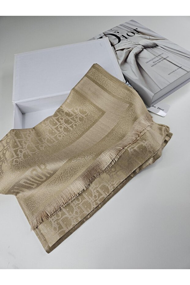 CD Desen A Kalite Kaşmir İpek Şal Silk Scrafs Shawl Hijab - 4