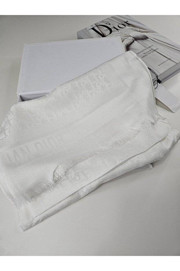 CD Desen A Kalite Kaşmir İpek Şal Silk Scrafs Shawl Hijab - 2