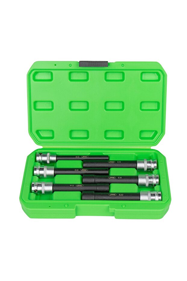 Set de 6 Biți Torx Extra Lungi 1/2" Tip E - 53915 - 1