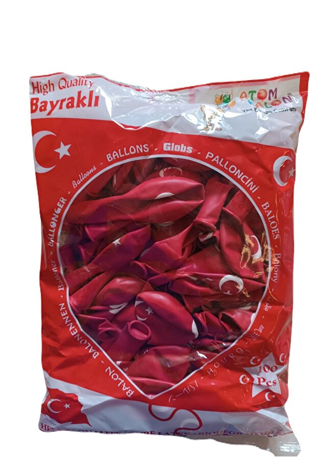 Lüks Desenli Balon 100 Adet - 1